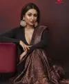 MF 1030 Black Soft Lichi Silk Designer Saree Wholesale Shop In Surat